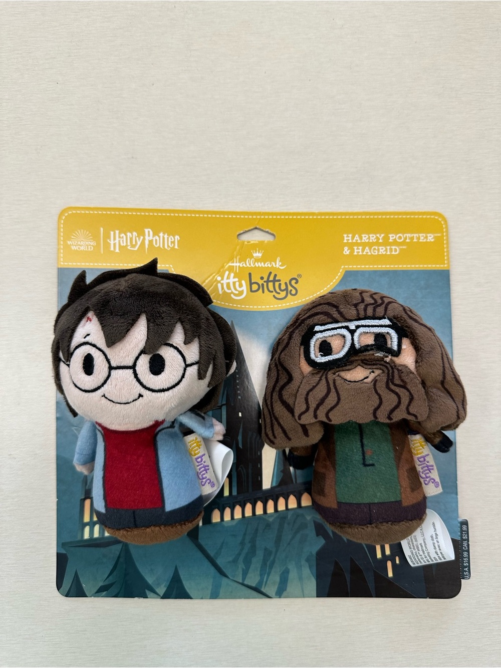 Hallmark Itty Bittys Plush Set for all Ages (Harry Potter Harry and Hagrid),